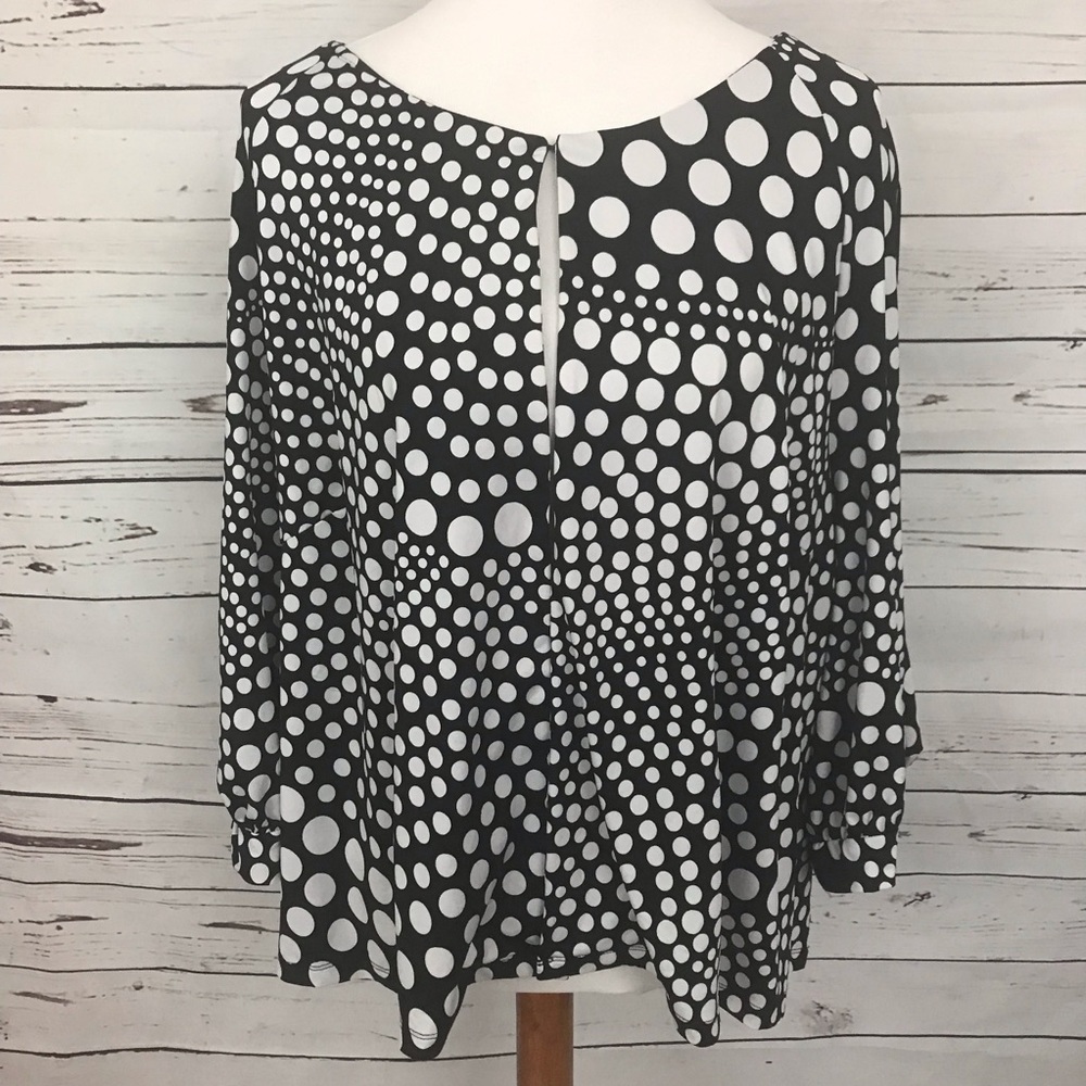 Dana Kay Polka Dot Cropped Shrug 30W